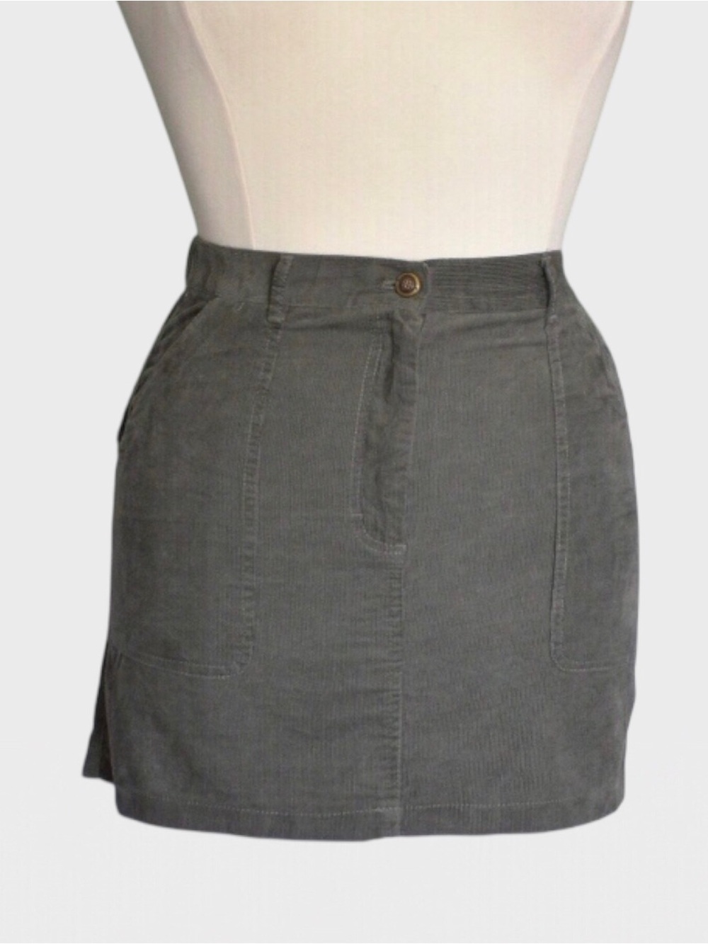 Max Studio Corduroy Mini Skirt